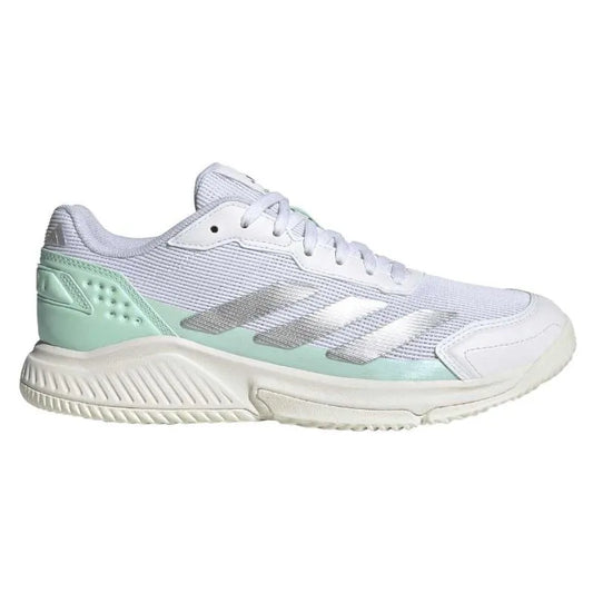 Adidas Courtquick Padel White Mint Green Women's Sneakers - Image 1