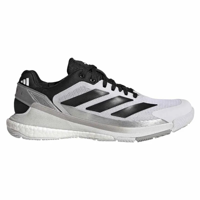 Adidas Crazyquick Boost Padel Blanc, Noir Argenté, Baskets - Image 1
