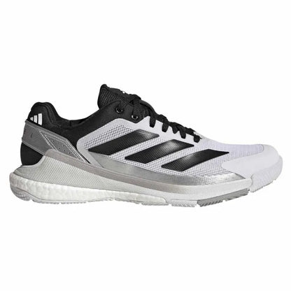Adidas Crazyquick Boost Padel Blanc, Noir Argenté, Baskets - Image 1