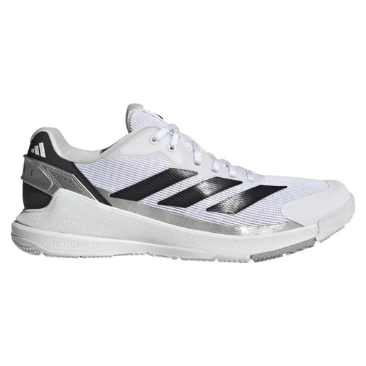 Adidas Crazyquick LS Padel White Silver Baskets - Image 1