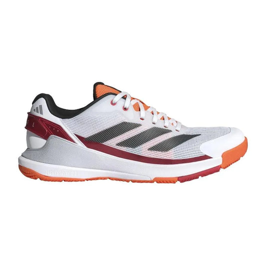 Adidas Crazyquick LS Padel Blanc, rouge orange - Image 1