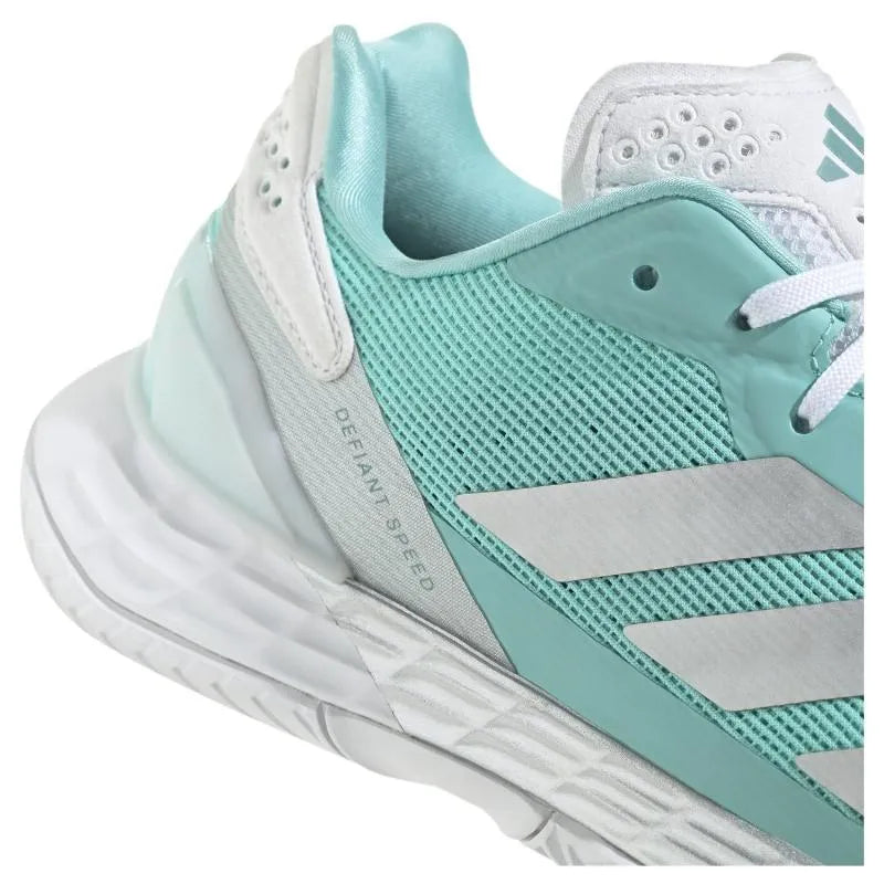 Adidas Defiant Speed 2 Aqua Blue Silver Women's Sneakers - Image 4
