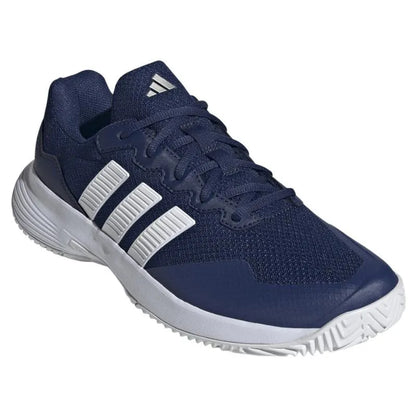 Adidas GameCourt 2 Baskets Bleu Foncé Blanc - Image 4