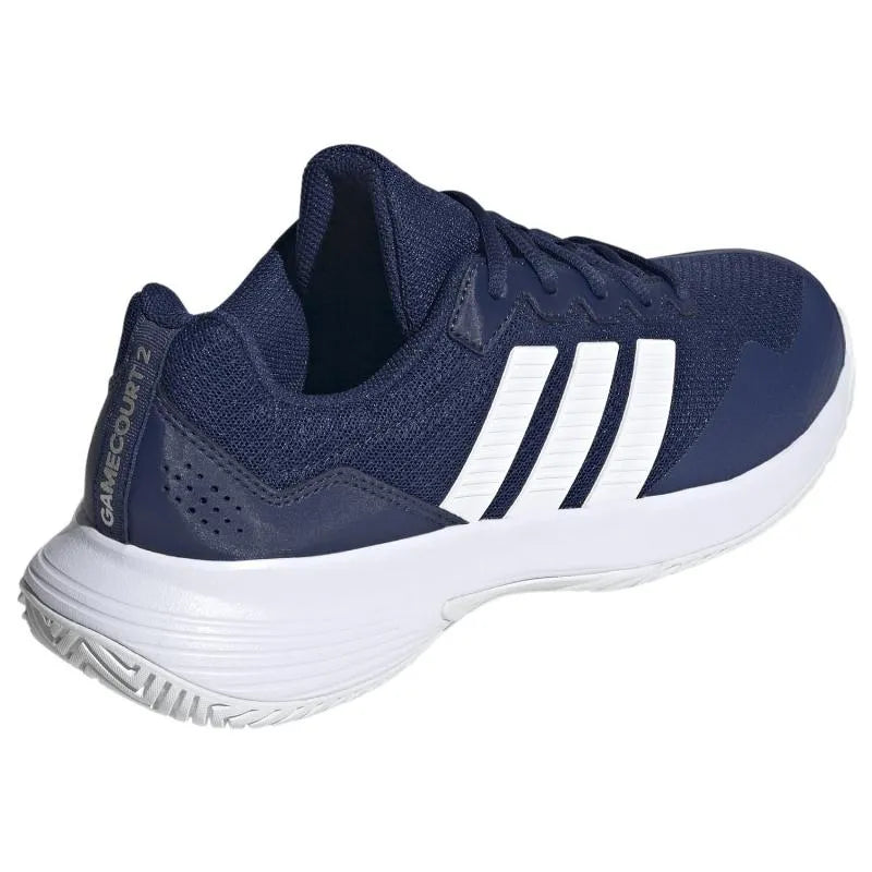 Adidas GameCourt 2 Baskets Bleu Foncé Blanc - Image 5