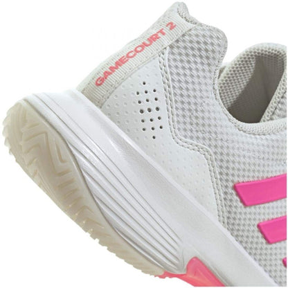 Adidas GameCourt 2 Blanc Rose Baskets Femme