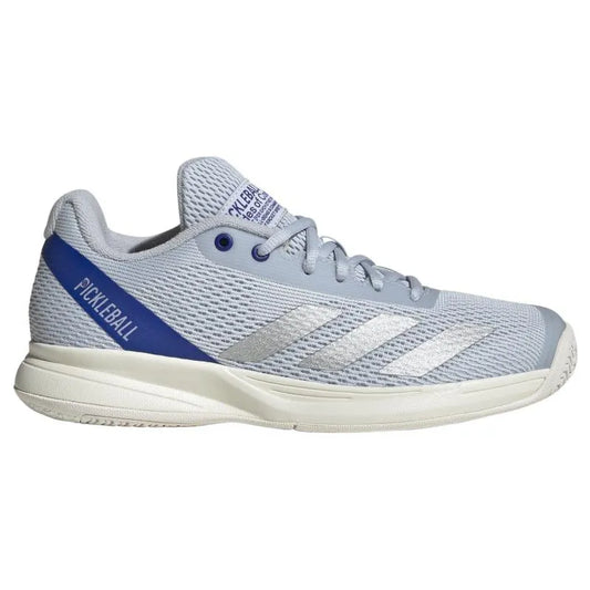 Adidas Pickleball Courtflash Blue Silver Women's Sneakers - Image 1