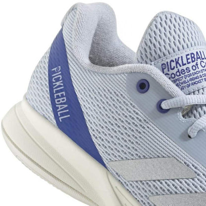 Adidas Pickleball Courtflash Bleu Argent Baskets Femme