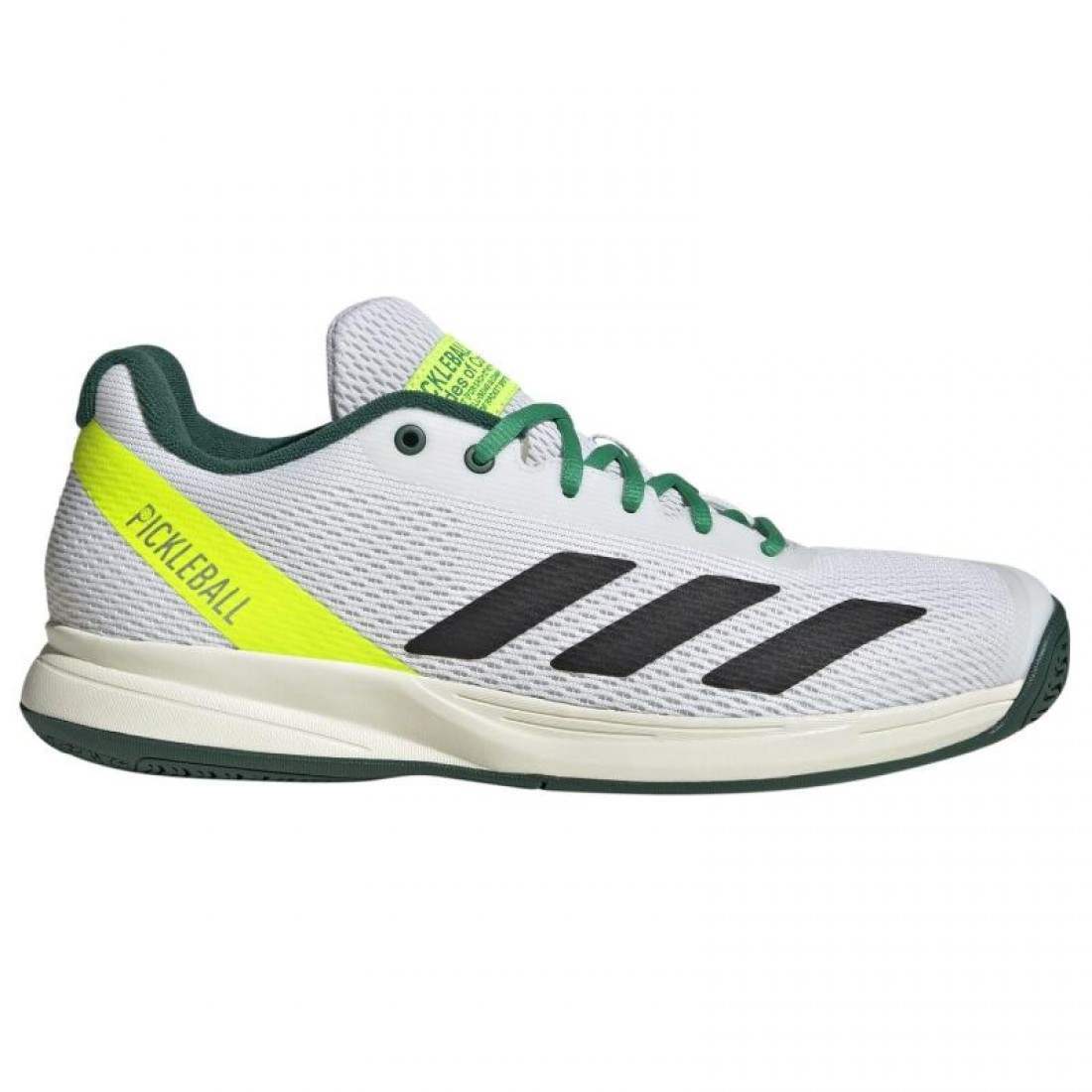 Adidas Pickleball Courtflash Blanc Noir Vert Baskets