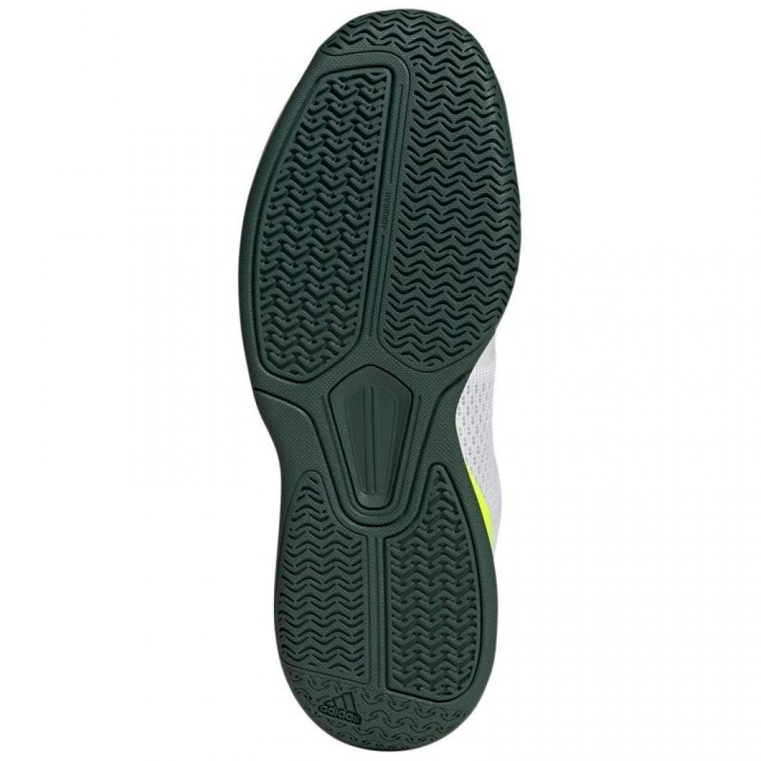 Zapatillas Adidas Adidas Pickleball Courtflash White Black Green Sneakers