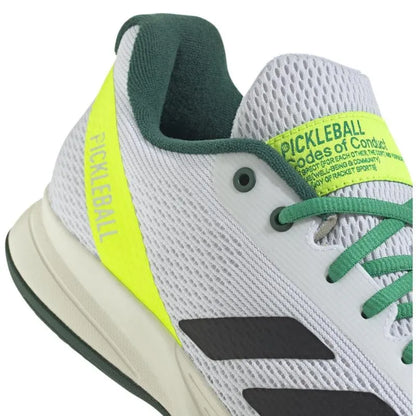 Adidas Pickleball Courtflash Blanc Noir Vert Baskets - Image 5