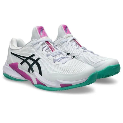 Asics Court FF 3 Clay White Pink Sakura Sneakers - Image 5
