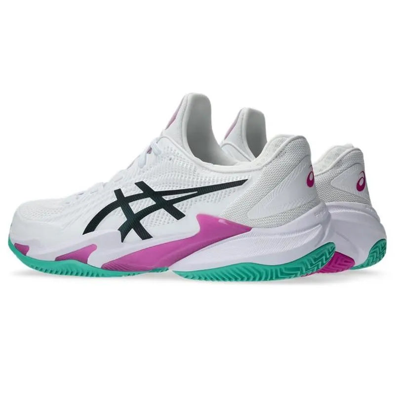 Asics Court FF 3 Clay White Pink Sakura Sneakers - Image 6