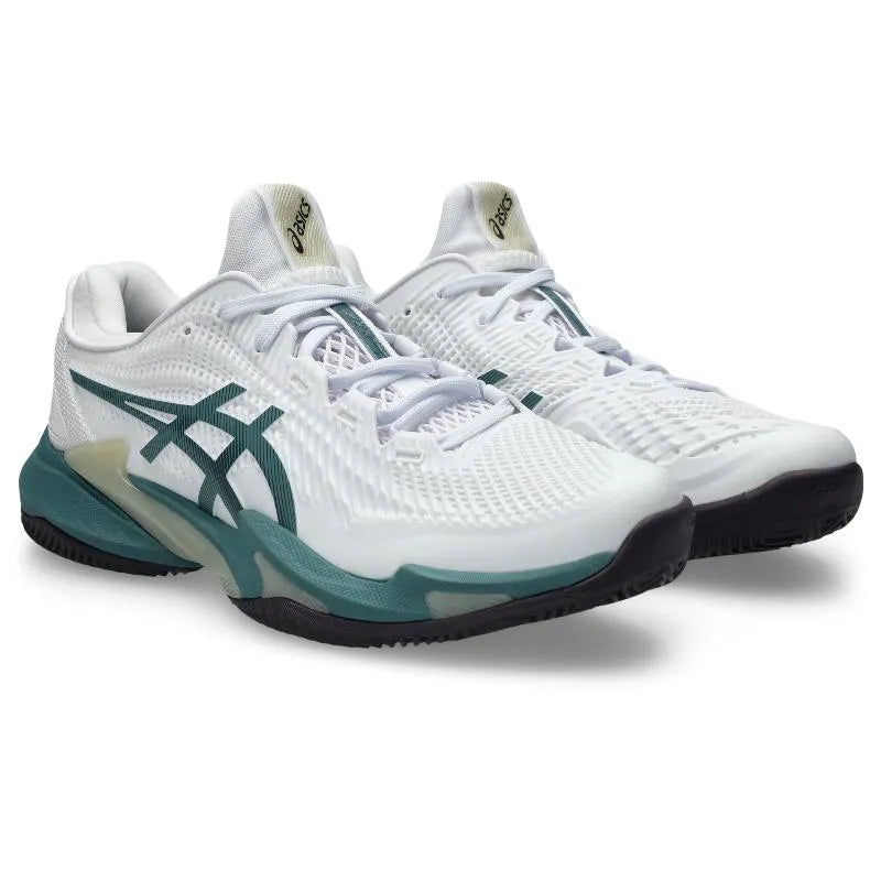 Asics Court FF 3 Clay White Green Sneakers - Image 4