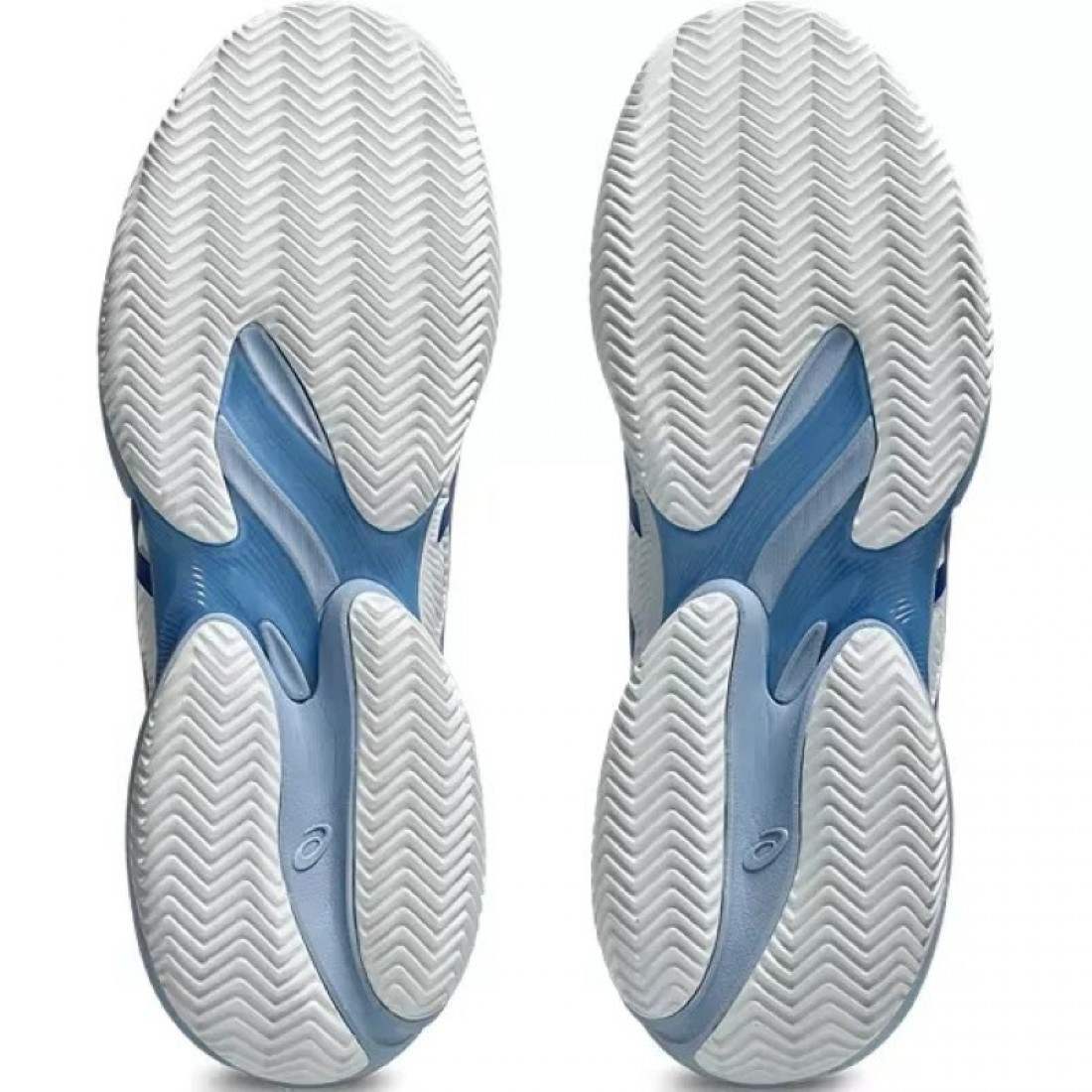 Zapatillas Asics Court FF 3 Novak Clay Blanco Azul Tuna