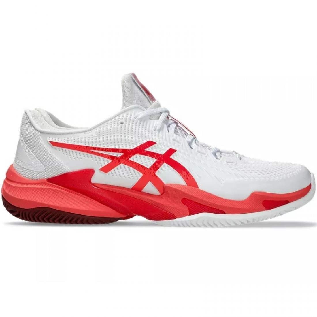 Baskets Asics Court FF 3 Novak CLAY Blanc Rouge