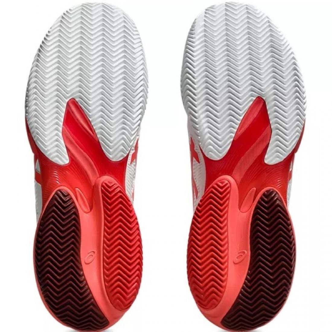 Baskets Asics Court FF 3 Novak CLAY Blanc Rouge