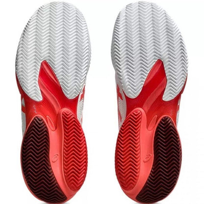 Baskets Asics Court FF 3 Novak CLAY Blanc Rouge