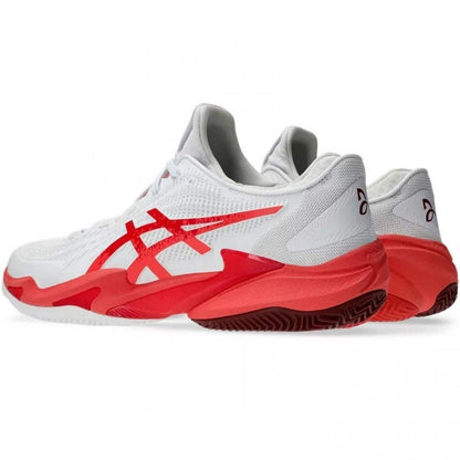Baskets Asics Court FF 3 Novak CLAY Blanc Rouge