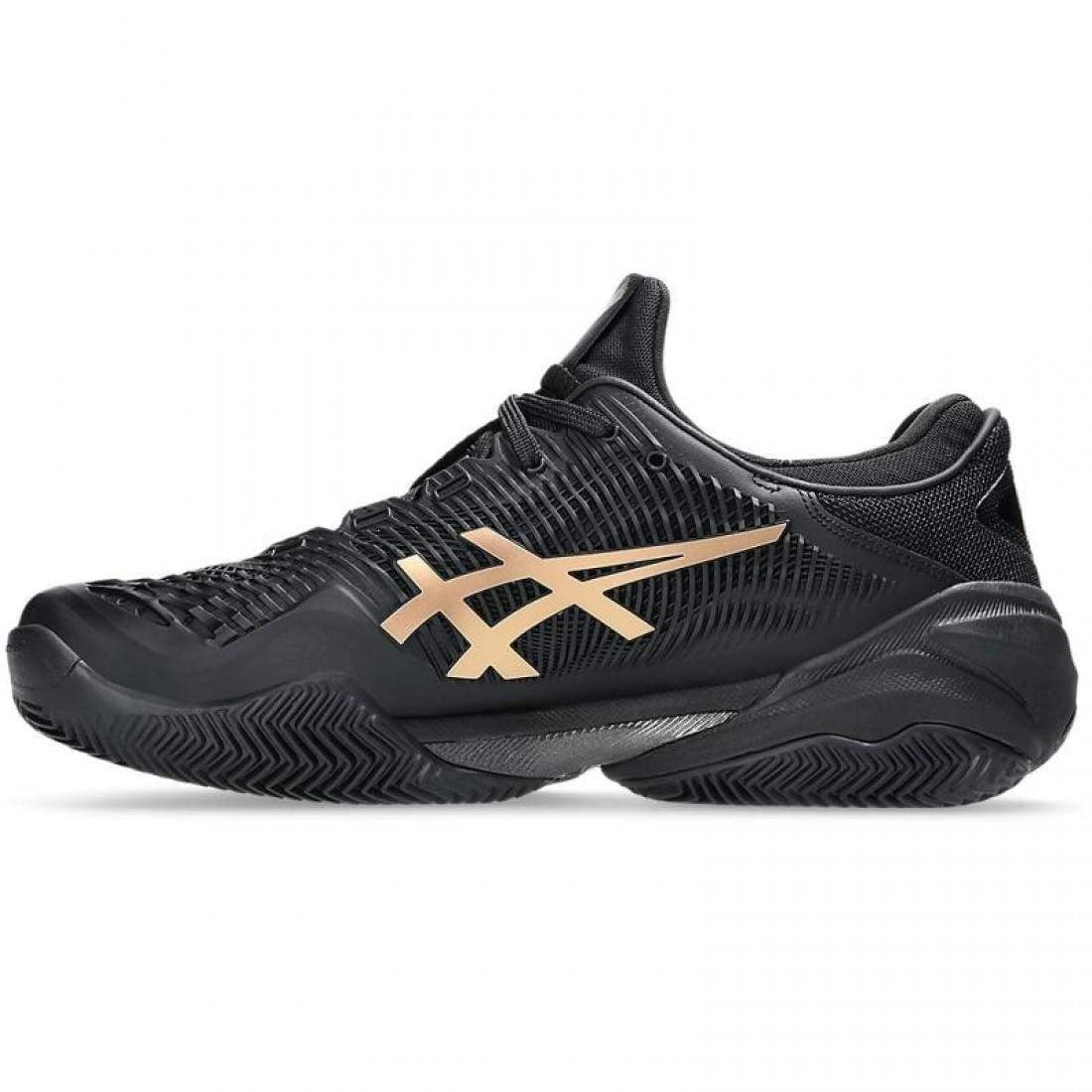 Zapatillas Asics Court FF 3 Novak Clay Night Energy Negro Oro