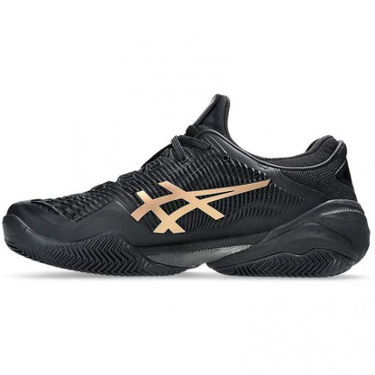 Zapatillas Asics Court FF 3 Novak Clay Night Energy Negro Oro
