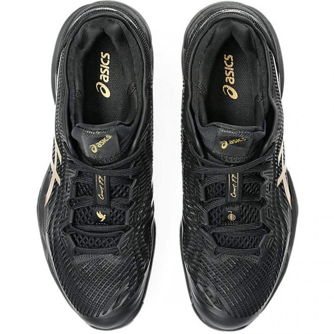 Zapatillas Asics Court FF 3 Novak Clay Night Energy Negro Oro