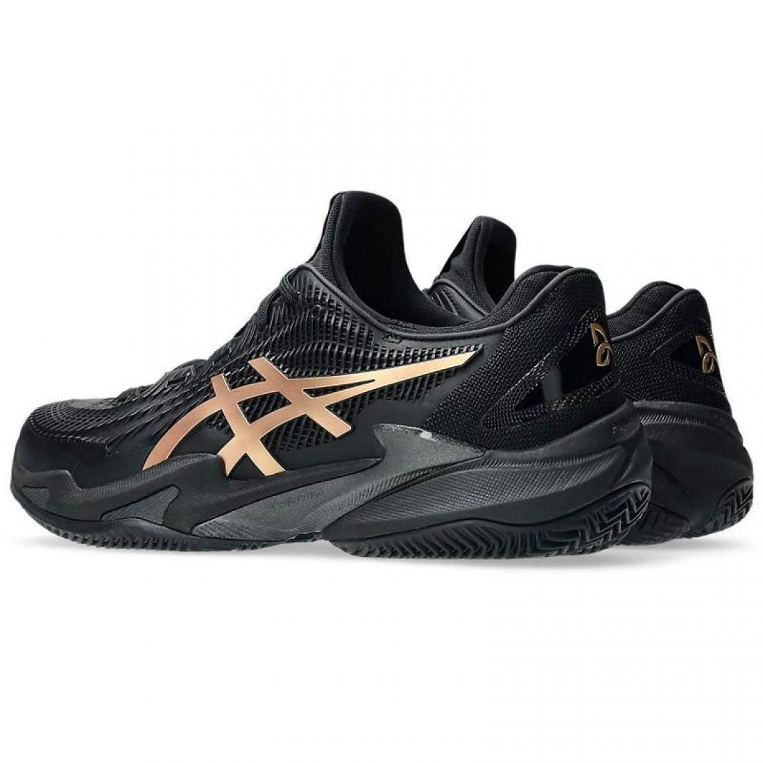 Zapatillas Asics Court FF 3 Novak Clay Night Energy Negro Oro