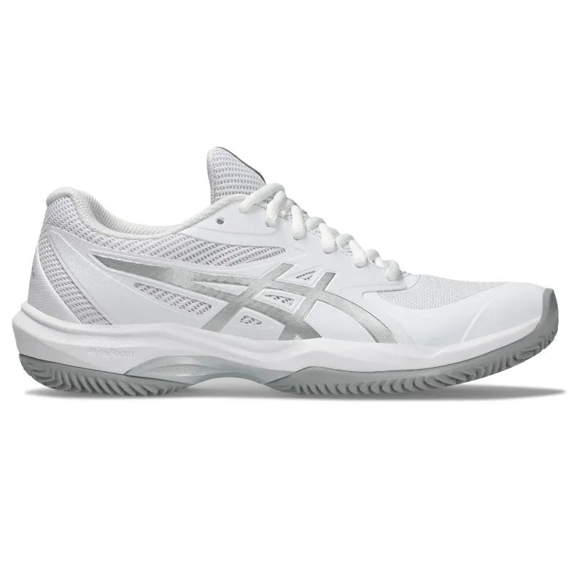 Baskets Femme Asics Game FF CLAY Blanc Argent - Image 1
