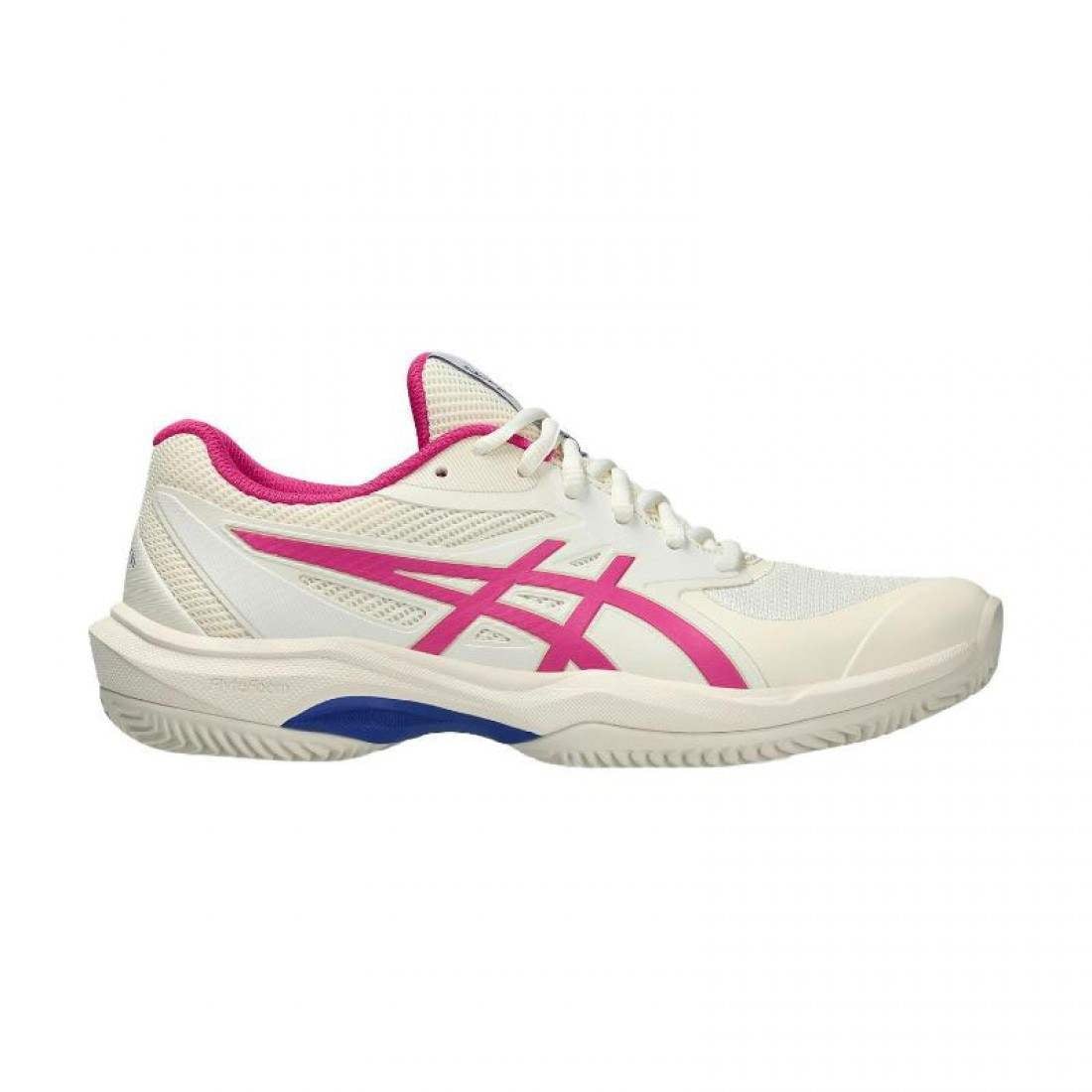 Zapatillas Asics Game FF Clay Crema Rosa Brillante Mujer