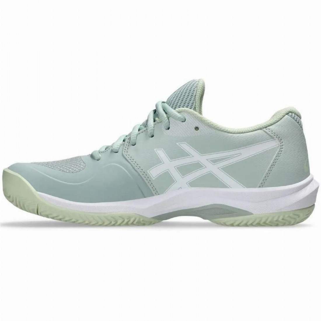 Zapatillas Asics Game FF Clay Verde Liquen Blanco Mujer