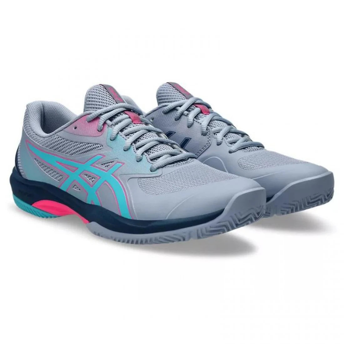 Zapatillas Asics Gel Challenger 14 Padel Gris Metropolis Aqua