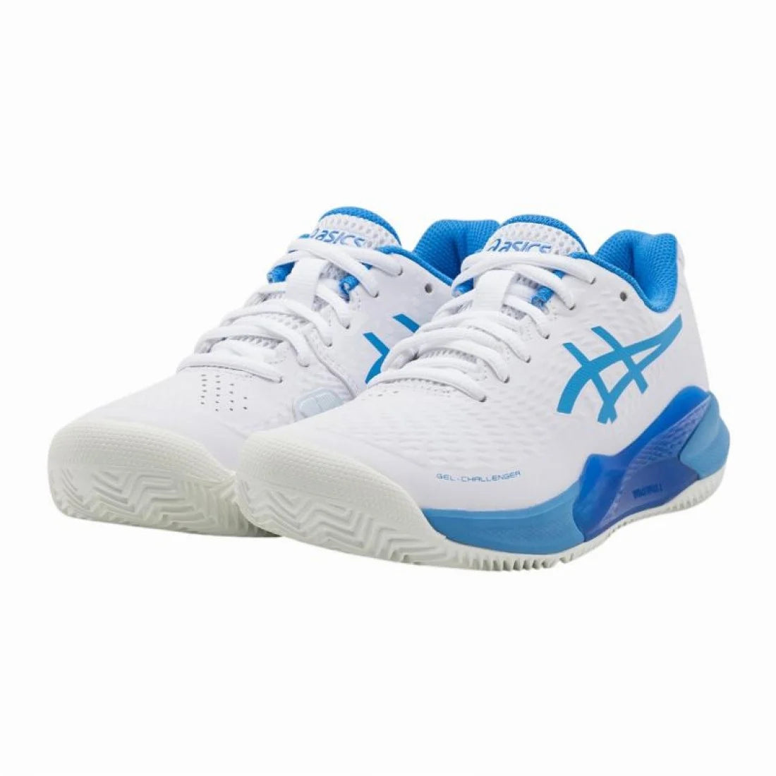Baskets Femme Asics Gel Challenger 14 TERRE BATTUE Blanc Bleu