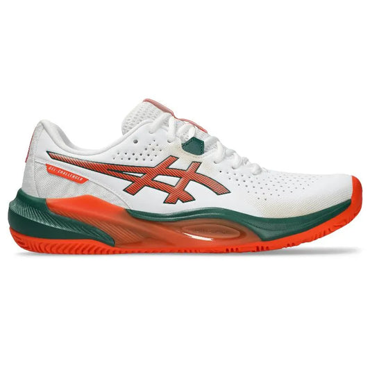 Asics Gel Challenger 15 Padel White Orange Baskets - Image 1
