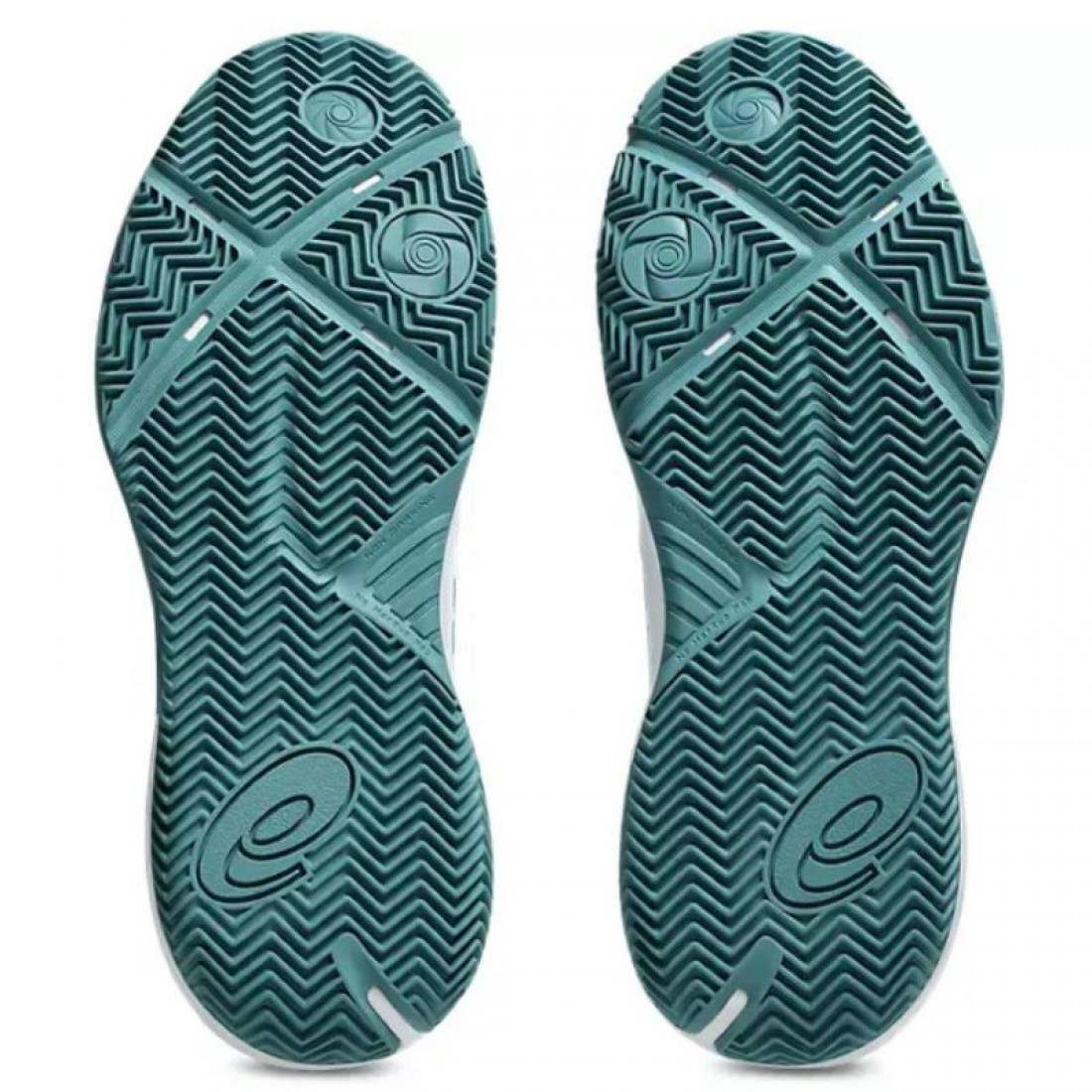 Zapatillas Asics Gel Challenger 15 Padel Blanco Verde Pino