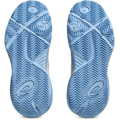 Zapatillas Asics Gel Challenger 15 Padel Crema Azul Stone Mujer