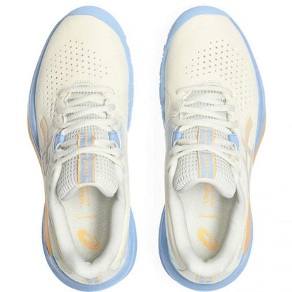Zapatillas Asics Gel Challenger 15 Padel Crema Azul Stone Mujer
