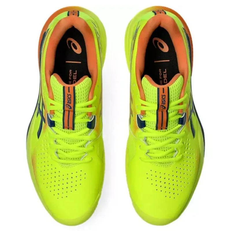 Asics Gel Challenger 15 Padel L.E Baskets jaunes bleu foncé - Image 4