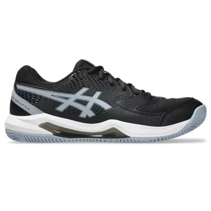 Asics Gel Dedicate 8 baskets en argile, noir, gris, bleu - Image 1