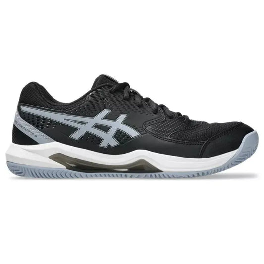 Asics Gel Dedicate 8 baskets en argile, noir, gris, bleu - Image 1