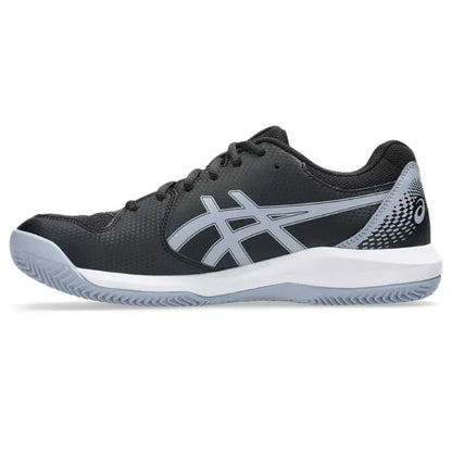 Asics Gel Dedicate 8 baskets en argile, noir, gris, bleu - Image 3