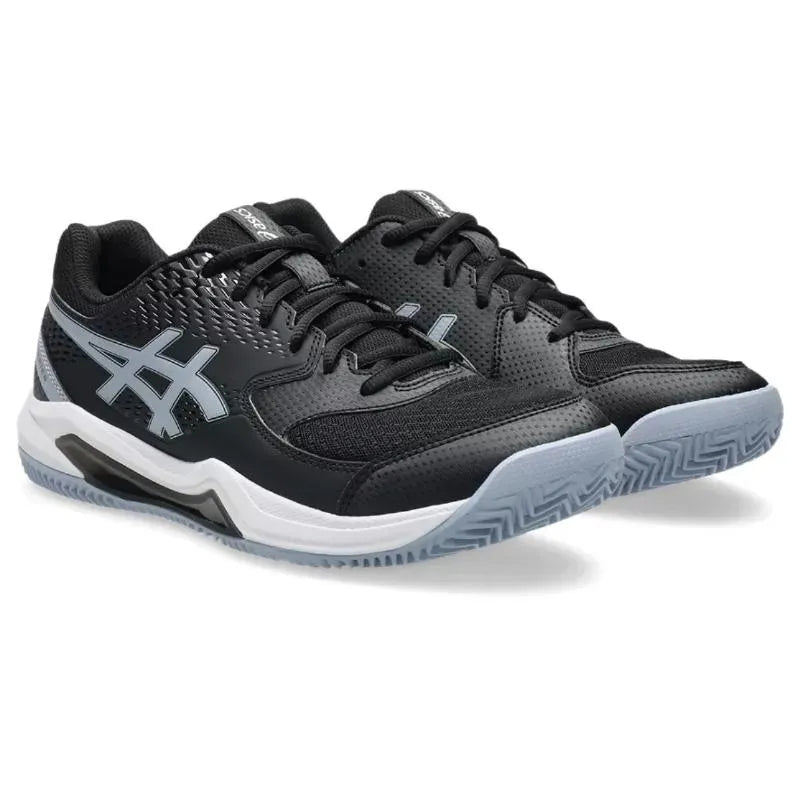 Asics Gel Dedicate 8 baskets en argile, noir, gris, bleu - Image 5