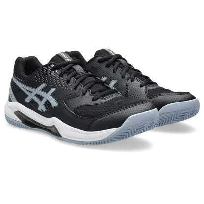 Asics Gel Dedicate 8 baskets en argile, noir, gris, bleu - Image 5