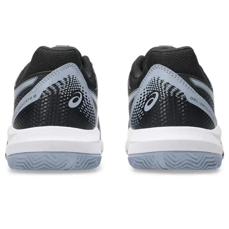 Asics Gel Dedicate 8 baskets en argile, noir, gris, bleu - Image 7