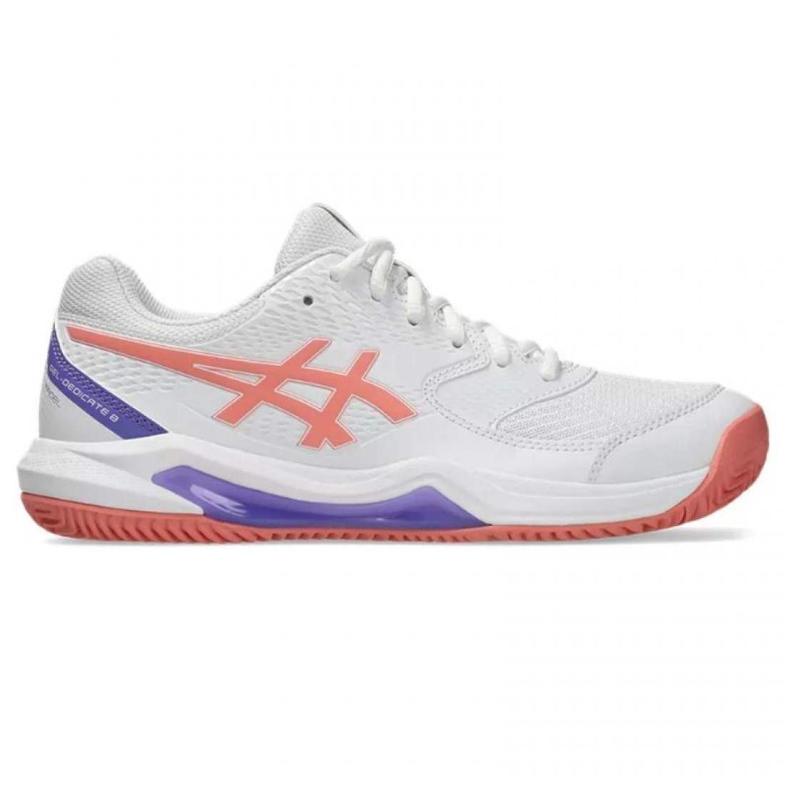 Zapatillas Asics Gel Dedicate 8 Padel White Pink Women''''s Sneakers