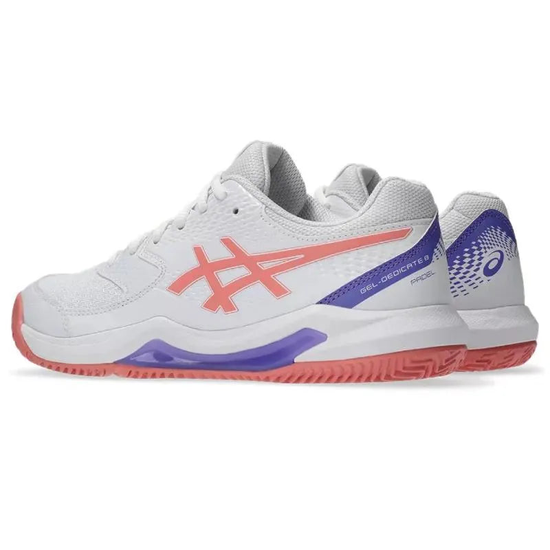 Asics Gel Dedicate 8 Padel White Pink baskets pour femmes - Image 6