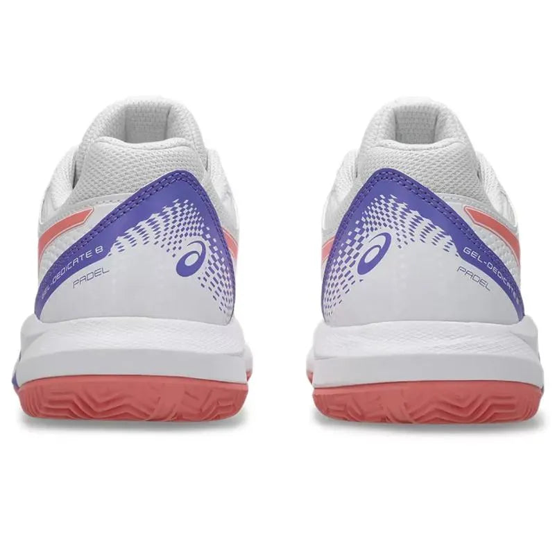 Asics Gel Dedicate 8 Padel White Pink baskets pour femmes - Image 7