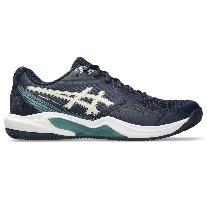 Asics Gel Dedicate 9 chaussures en argile bleu foncé beige - Image 1