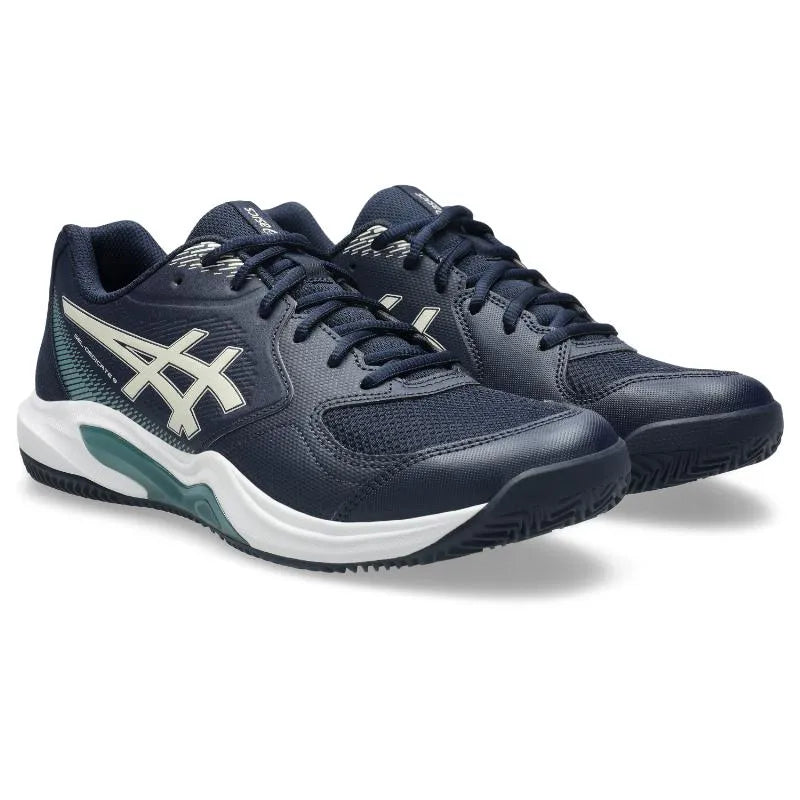 Asics Gel Dedicate 9 chaussures en argile bleu foncé beige - Image 4