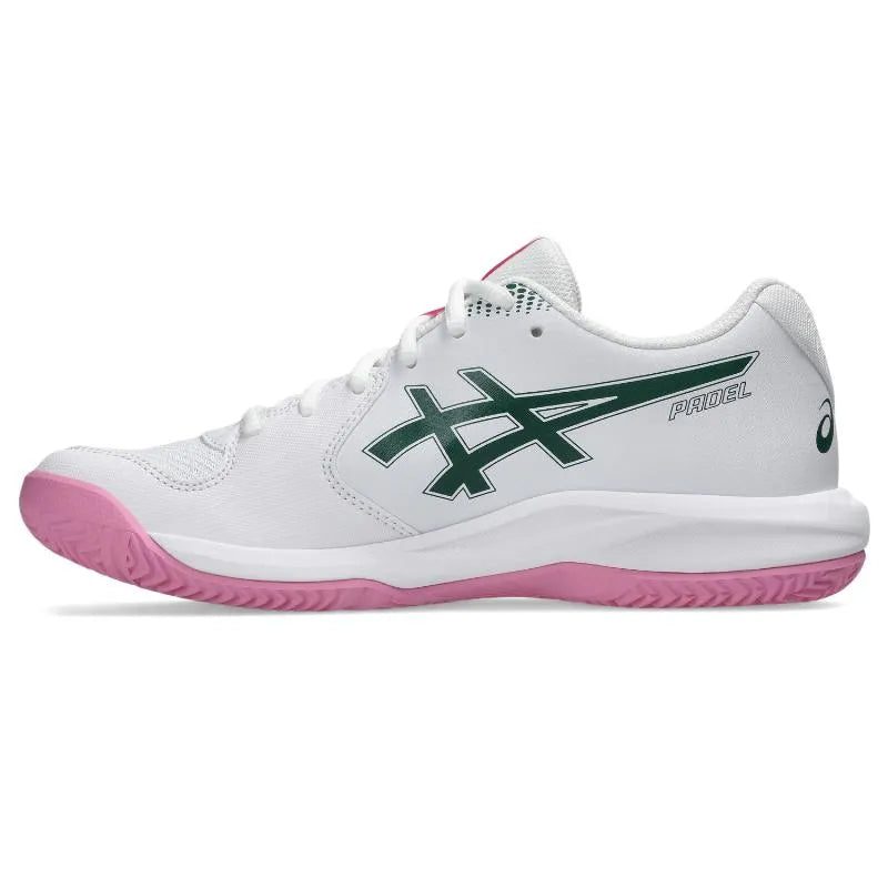 Asics Gel Dedicate 9 Padel White Green baskets pour femmes - Image 3