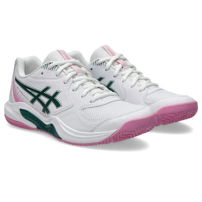Asics Gel Dedicate 9 Padel White Green baskets pour femmes - Image 4