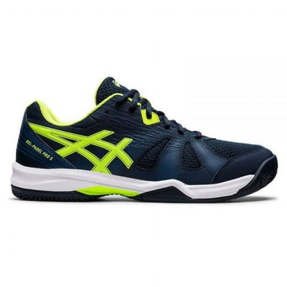 Zapatillas Asics Gel Padel Pro 5 Azul French Verde Hazard - Barata Oferta Outlet